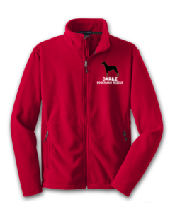 Unisex-Fleece-Jacket-Red